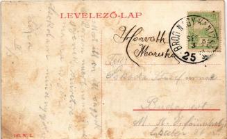 Barcs, Dráva híd. W.L. 140. + "BROD - NAGY-KANIZSA 25. SZ." vasúti mozgóposta bélyegző (EK...