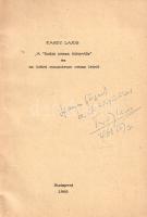 Tardy Lajos:  A "budai orosz könyvtár" és az ürömi mauzóleum orosz leírói. (Dedikált.) Budapest, 1968. (Országos Széchényi Könyvtár) 429-445 levél. Egyetlen önálló kiadás. Dedikált: "Szamos Györgynek baráti köszöntéssel: Tardy Lajos. 968. VII. 30". Tardy Lajos (1914-1990) szovjet hadifogságot megjárt művelődéstörténész, műfordító, az Országos Széchényi Könyvtár kutatója. Szövegközti képekkel gazdagon illusztrált munkája a klasszikus (18/19. századi) századforduló orosz-magyar kapcsolatainak egy érdekes példáját járja körül. A Habsburg-család magyar ágának tagja, József nádor a napóleoni idők szövetségi rendszere jegyében 1799-ben elvette a cári család sarját, Alekszandra Pavlovna orosz nagyhercegnőt. A Pest-Buda-szerte népszerűnek számító ifjú ara József nádor ürömi birtokán élt, 1801. évi halála után itt is temették el, sírja fölé mauzóleumot emeltek, gondozására pedig jelentős forrást biztosított a Romanov-család. Az összegből nem csupán kisebb ortodox plébániára telt, hanem nagyobb könyvtárt is létesítettek az elhunyt nagyhercegnő könyvtárának felhasználásával. Az ürömi birtok hamarosan a hazai orosz közösség találkozóhelyévé vált. (Különlenyomat az Országos Széchényi Könyvtár Évkönyvének 1965-1966. évi kötetéből.) Prov.: Szamos György történész. Fűzve, feliratozott kiadói borítóban, jó példány.