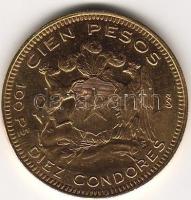 Chile 1952 100P 20,3397g arany T:2+ aranyárban!