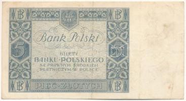Lengyelország 1930. 5Zl "DX 1129216" T:F, szép papír
Poland 1930. 5 Zlotych "DX 1129...