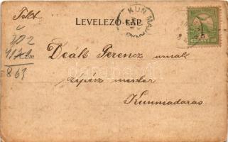 1905 Rezi-vár (Keszthelyi-fennsík), várrom. Mérei Ignác kiadása (kis szakadások / small tears)