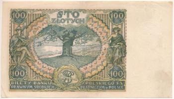 Lengyelország 1934. 100Zl "C.B. 7597083" T:F, folt, de amúgy szép papír
Poland 1934. 100 ...