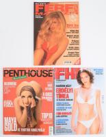 7 db erotikus újság: FHM, Penthopuse, Playboy, Szabó Tünde aláírásával?