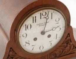 Lechner József Budapest, asztali óra, felesütős, ingajáratos szerkezettel, az óra nem jár, de az üté...