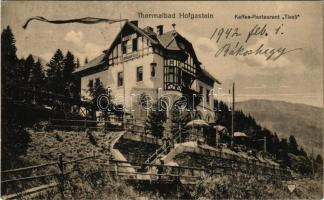 1942 Bad Hofgastein (Salzburg), Thermalbad, Kaffee-Restaurant Tivoli / restaurant, café, spa. F: Fuchs Nr. 692. (EK)