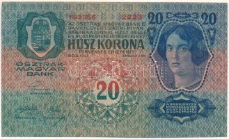 1913. 20K "2223 193056", felülbélyegzés nélkül T:XF Adamo K17