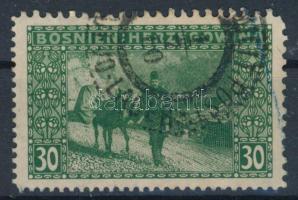 1906 30H bélyeg 10:10:12:12 vegyes fogazással