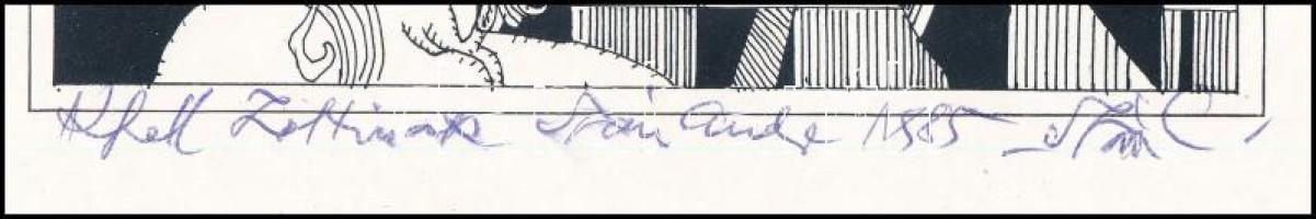 Szász Endre (1926-2003): Női portré. Nyomat, papír. Jelzettt. Szász Endre autográf ajánlásával, 1984...