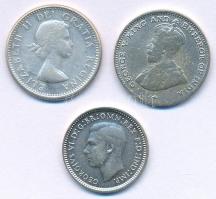 Ausztrália 1948. 3p Ag "VI. György" + Kanada 1959. 10c Ag "II. Erzsébet" + Malak...