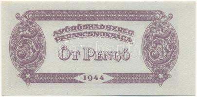 1944. 5P "A Vöröshadsereg Parancsnoksága" T:AU, sarokhajlás
Adamo P43