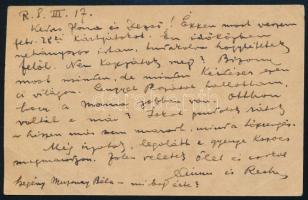 1918 Levelezőlap szerb cenzúrával