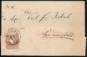 1860 10kr levélen / on cover "BAROTH"