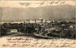 1903 Fehértemplom, Ung. Weisskirchen, Bela Crkva; látkép, vasútállomás, gőzmozdony. Th. Hepke's Nachfl 3027. / general view, railway station, locomotive (EB)