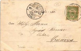 1903 Fehértemplom, Ung. Weisskirchen, Bela Crkva; látkép, vasútállomás, gőzmozdony. Th. Hepke's...