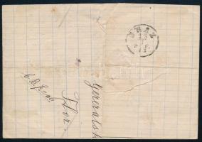 1873 Réznyomat 5kr képbe fogazva levélen / on cover "KARLOVAC-KARLSTADT"