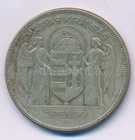 1930. 5P Ag "Horthy jobbra" T:F patina
Adamo P8