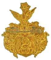 1990 k. aranyozott fém jelvény Debrecen címerével (40x48mm) T:AU,XF