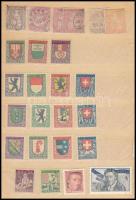 Svájc 10 db küldemény + bélyegek, közte 2 kisív / Switzerland small lot: covers and stamps