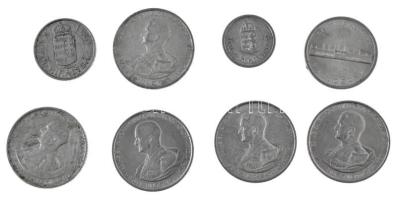 1941. 2P Al + 1942. 1P Al + 1943. 5P Al "Horthy Miklós születésének 75. évfordulójára" (5x) + 1945. 5P Al "Parlament" T:AU-VF