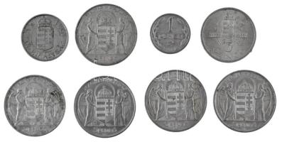 1941. 2P Al + 1942. 1P Al + 1943. 5P Al "Horthy Miklós születésének 75. évfordulójára" (5x...