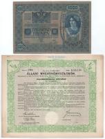 1884. Budapest "Magyar Jelzálog-Hitelbank" nyeremény-kötvénye 100Ft-ról bélyegzéssel, szár...