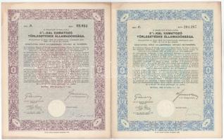 1884. Budapest "Magyar Jelzálog-Hitelbank" nyeremény-kötvénye 100Ft-ról bélyegzéssel, szár...