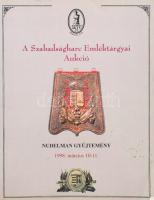 1998 A Szabadságharc emléktárgyai aukció. Nudelman gyűjtemény. 1998, márc. 10-11. Összeáll.: Nudelman László. Aukciós katalógus. Bp., 1998,Novoprint. Rendkívül gazdag képanyaggal illusztrált. Kiadói kartonált papírkötés, jó állapotban.