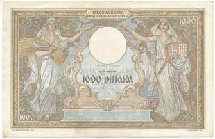 Jugoszlávia 1931. 1000D "E.0779 486" T:F, szép papír
Yugoslavia 1931. 1000 Dinara "E...
