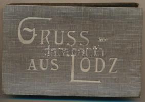 Lódz, Lods; hardcover leporello postcard booklet with 12 images