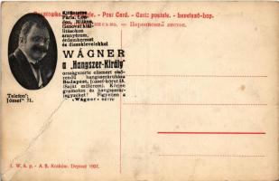 Pospolite ruszenie / zsidó hadsereg, Wágner "Hangszerkirály" reklám a hátoldalon, Judaika ...