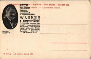 No cóz Szmulu... / Lengyel zsidó művészlap, hátoldalán Wágner hangszeráruháza reklámja, Judaika. A. ...