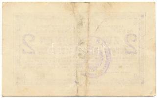 Ausztria / Cilli / Reifenstein hadifogolytábor 1916. 2K hátlapon bélyegzéssel, kézírásos sorszámmal ...