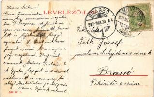 1907 Besztercebánya, Banská Bystrica; a város látképe. W.L. 542. / general view (EK)