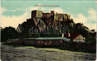 Beckó, Beczkó, Beckov; Beckó vára (Vágvölgye). W.L. Bp. 303. Löwy Fülöp kiadása / Beckovsky hrad, Povazie / Das Waagtal / castle in the Váh valley (fa)