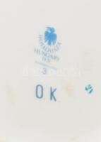 Hollóházi aranykontúrozott mintás váza, jelzett, hibátlan, m: 30,5 cm