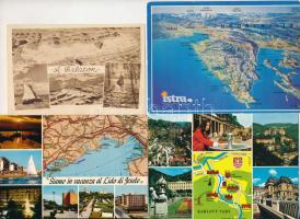 TÉRKÉP - 40 db MODERN motívum képeslap / MAPS - 40 modern motive postcards