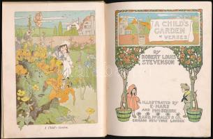 Stevenson, Robert Louis: A Child's Garden Verses. Chicago, New York, London, Rand, McNally &...