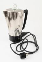 Retro elektromos kávéfőző, jelzett, jó állapotban, m: 30,5 cm