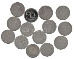 2004-2022. 50Ft (14xklf forgalmi emlékérme, közte 2004. 50Ft "Európai Unió", 2006. 50Ft "1956-os forradalom - Parlament") T:AU,XF