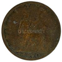 Nagy-Britannia 1860. 1f bronz "Viktória" T:F Great Britain 1860. 1 Farthing bronz "Victoria" C:F Krause KM#747
