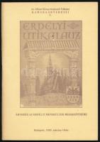 1989 ÁKV árverés az erdályi menekültek megsegítésére. 1989 márc. 10-án árverési katalógus 70 p.