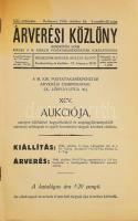Árverési közlöny (Rendkívüli szám:M. Kir. Postat. XCV. aukciója) Bp., 1940. 4. 137p XV. Kiadói papírkötésben