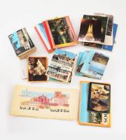 cca 1970-1980 Vegyes uti leporello tétel, kb. 27 db