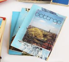 cca 1970-1980 Vegyes uti leporello tétel, kb. 27 db