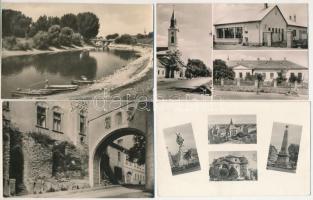 53 db MODERN magyarországi város képeslap (1950-60-as évek) / 53 modern Hungarian town postcards