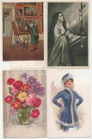 38 db RÉGI képeslap, vegyes minőségben, sok a vágott / 38 pre-1945 postcards, in mixed quality, with many cut ones