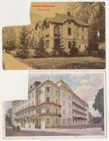 38 db RÉGI képeslap, vegyes minőségben, sok a vágott / 38 pre-1945 postcards, in mixed quality, with...