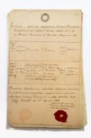 1852-1853 10 db szignettás okmány.