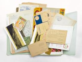 ca 1900-1940 Kb 100 darabos vegyes papírrégiség tétel: reklámok, okmányok, Reformpárt program, stb, ...