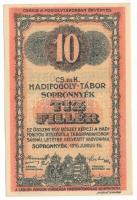 1916. Sopronnyék / Hadifogolytábor 1916. június 16. 10f arab sorozat- és sorszámmal "6 0515" T:AU Hungary / Sopronnyék (Neckenmarkt) / POW camp 1916.06.16. 10 Heller with arabic serial number "6 0515" C:AU Adamo HHP1.2